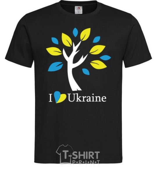 Men's T-Shirt Ukraine - a tree black фото