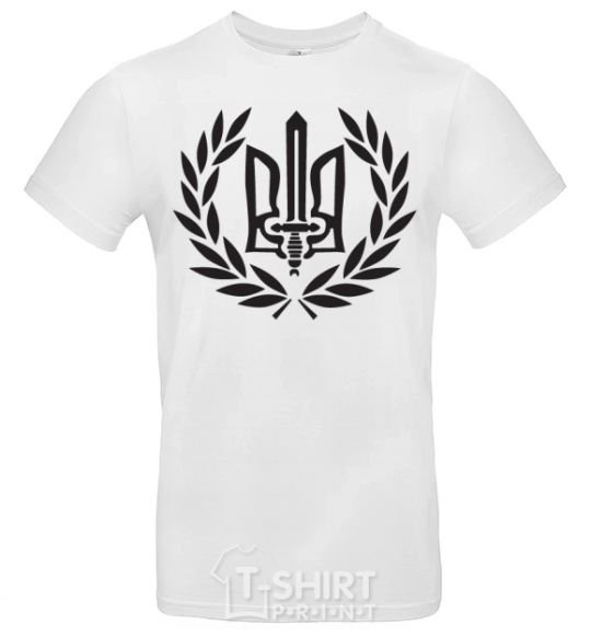 Men's T-Shirt Ukraine trident-sword White фото