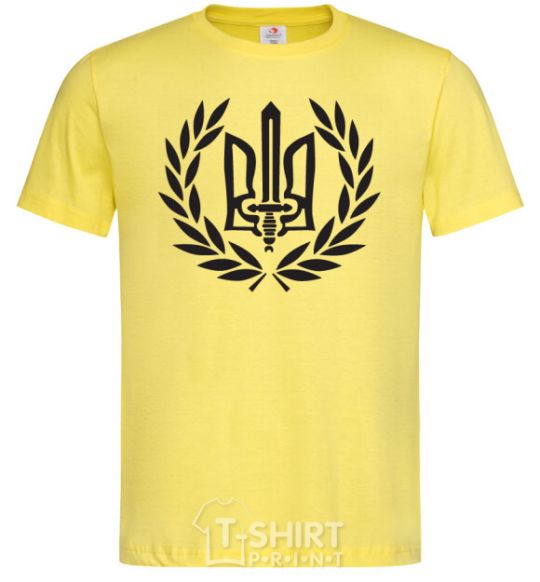 Men's T-Shirt Ukraine trident-sword cornsilk фото