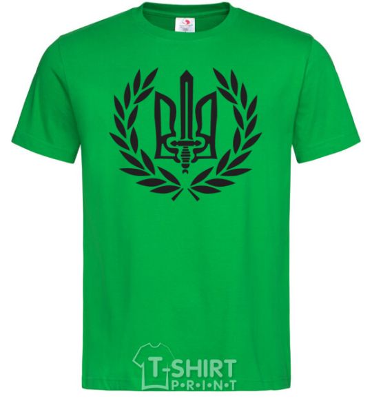 Men's T-Shirt Ukraine trident-sword kelly-green фото