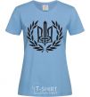 Women's T-shirt Ukraine trident-sword sky-blue фото