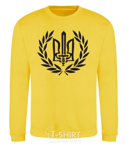 Sweatshirt Ukraine trident-sword yellow фото