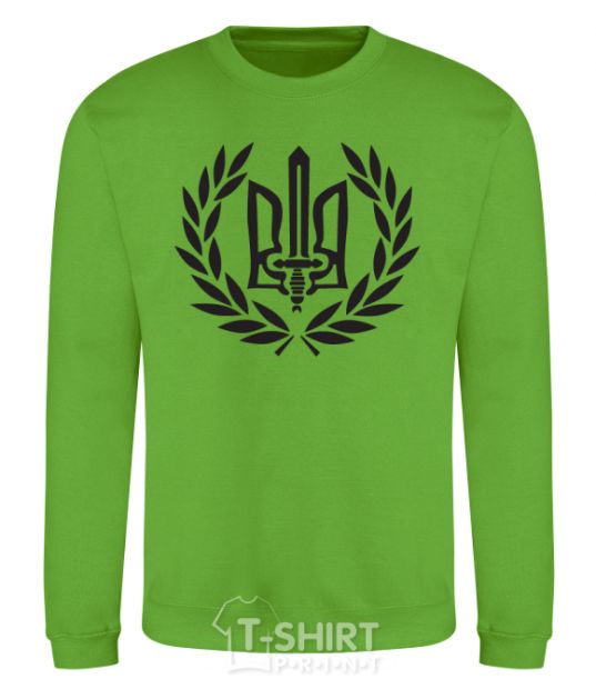 Sweatshirt Ukraine trident-sword orchid-green фото