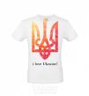 Men's T-Shirt I love Ukraine V.1 White фото