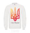 Sweatshirt I love Ukraine V.1 White фото