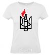 Women's T-shirt The emblem Molotov cocktail White фото