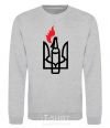 Sweatshirt The emblem Molotov cocktail sport-grey фото