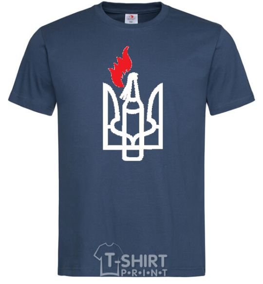 Men's T-Shirt The emblem Molotov cocktail navy-blue фото