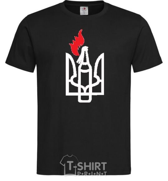 Men's T-Shirt The emblem Molotov cocktail black фото