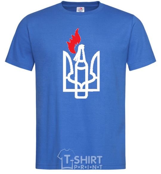 Men's T-Shirt The emblem Molotov cocktail royal-blue фото