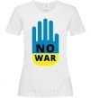 Women's T-shirt NO WAR White фото