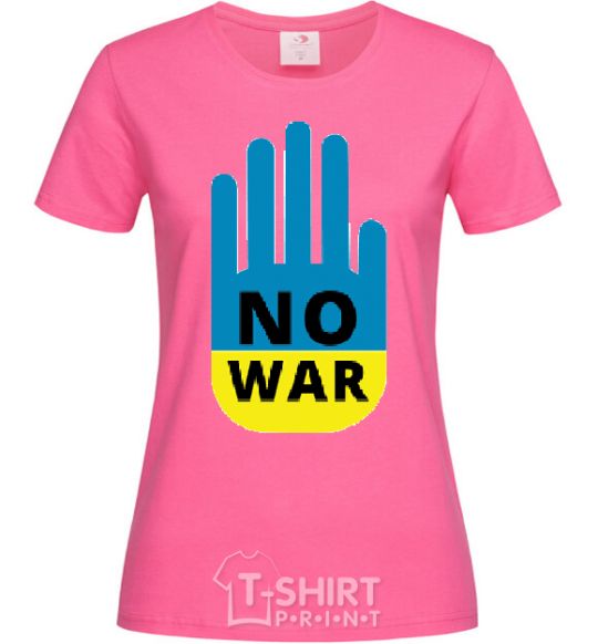 Women's T-shirt NO WAR heliconia фото