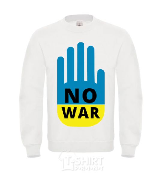 Sweatshirt NO WAR White фото