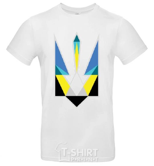 Men's T-Shirt Coat of arms - a geometric figure White фото