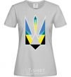 Women's T-shirt Coat of arms - a geometric figure grey фото