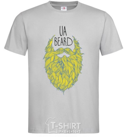 Men's T-Shirt Beard grey фото