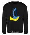 Sweatshirt Peace to Ukraine - a dove of peace black фото