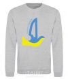 Sweatshirt Peace to Ukraine - a dove of peace sport-grey фото