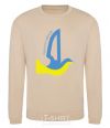 Sweatshirt Peace to Ukraine - a dove of peace sand фото