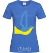 Women's T-shirt Peace to Ukraine - a dove of peace royal-blue фото