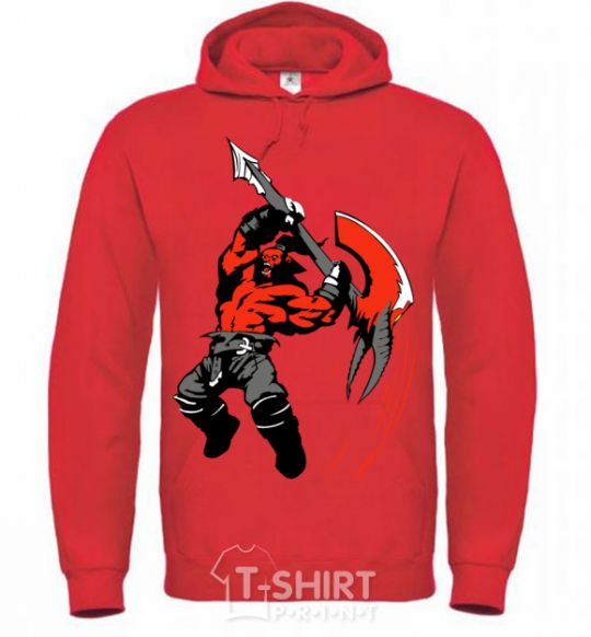 Men`s hoodie DOTA bright-red фото