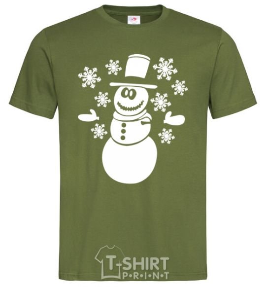 Men's T-Shirt Snowman V.1 millennial-khaki фото