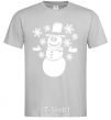 Men's T-Shirt Snowman V.1 grey фото