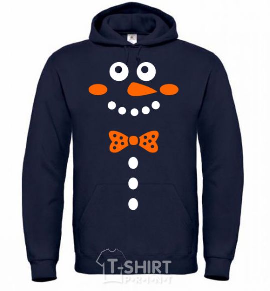 Men`s hoodie SHY SNOWMAN navy-blue фото