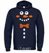 Men`s hoodie SHY SNOWMAN navy-blue фото