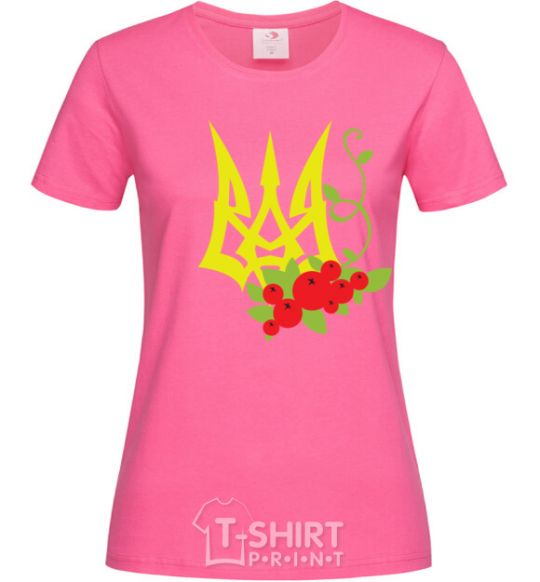 Women's T-shirt Coat of arms with viburnum heliconia фото