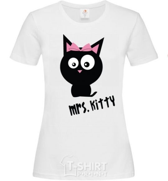 Women's T-shirt MRS. KITTY White фото
