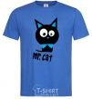 Men's T-Shirt MR. CAT royal-blue фото