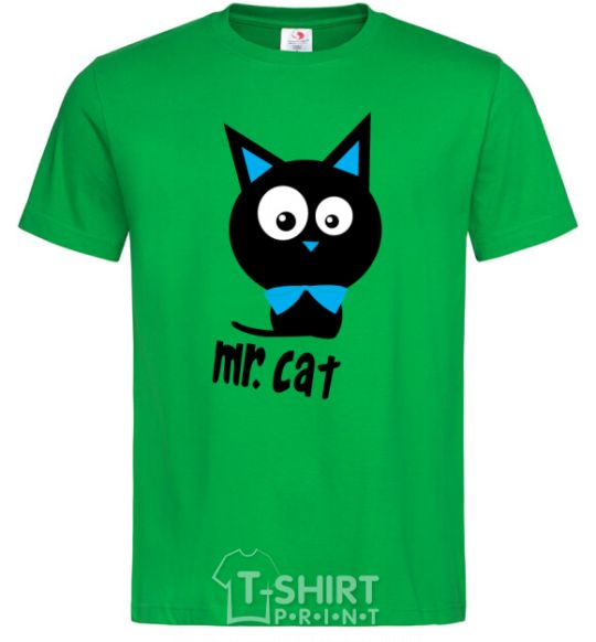 Men's T-Shirt MR. CAT kelly-green фото