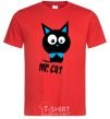 Men's T-Shirt MR. CAT red фото