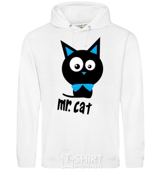 Men`s hoodie MR. CAT White фото