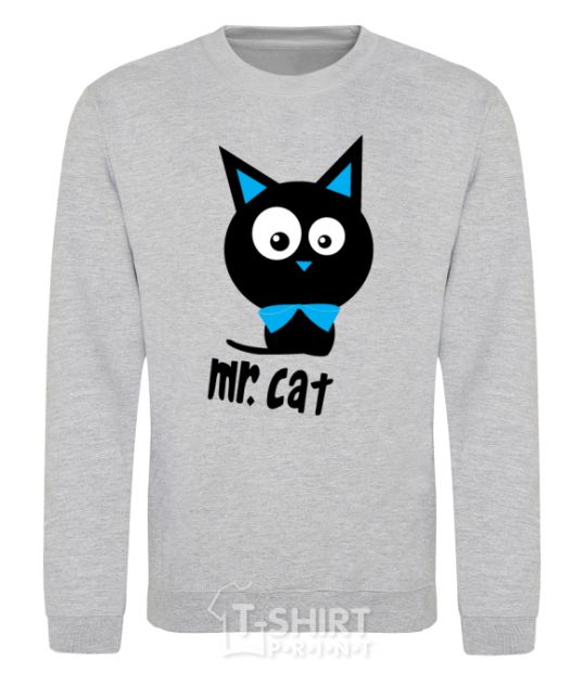 Sweatshirt MR. CAT sport-grey фото