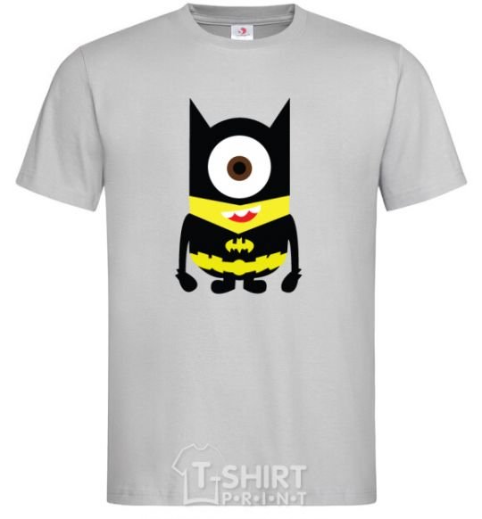 Men's T-Shirt ONE-EYED BATMAN grey фото