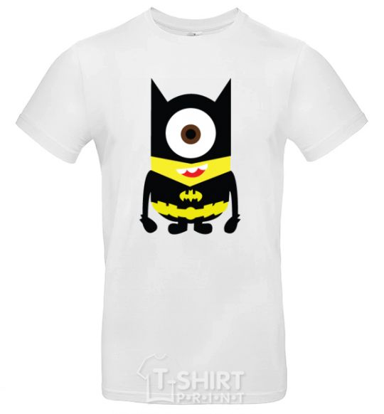 Men's T-Shirt ONE-EYED BATMAN White фото
