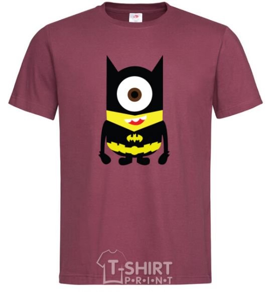 Men's T-Shirt ONE-EYED BATMAN burgundy фото