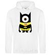 Men`s hoodie ONE-EYED BATMAN White фото