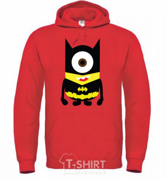 Men`s hoodie ONE-EYED BATMAN bright-red фото