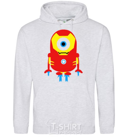 Men`s hoodie Iron Man sport-grey фото