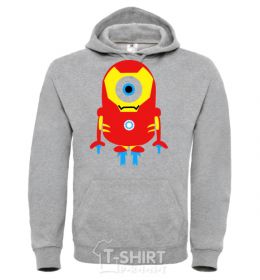 Men`s hoodie Iron Man sport-grey фото
