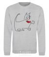 Sweatshirt Figure HAPPY CAT sport-grey фото