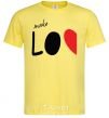 Men's T-Shirt MAKE LOVE cornsilk фото