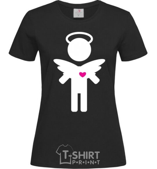 Женская футболка ANGEL Черный фото