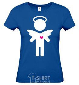 Women's T-shirt ANGEL royal-blue фото