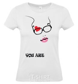 Women's T-shirt YOU ARE White фото