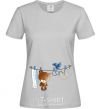 Women's T-shirt it's a boy grey фото