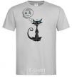 Мужская футболка DREAMY CAT Серый фото